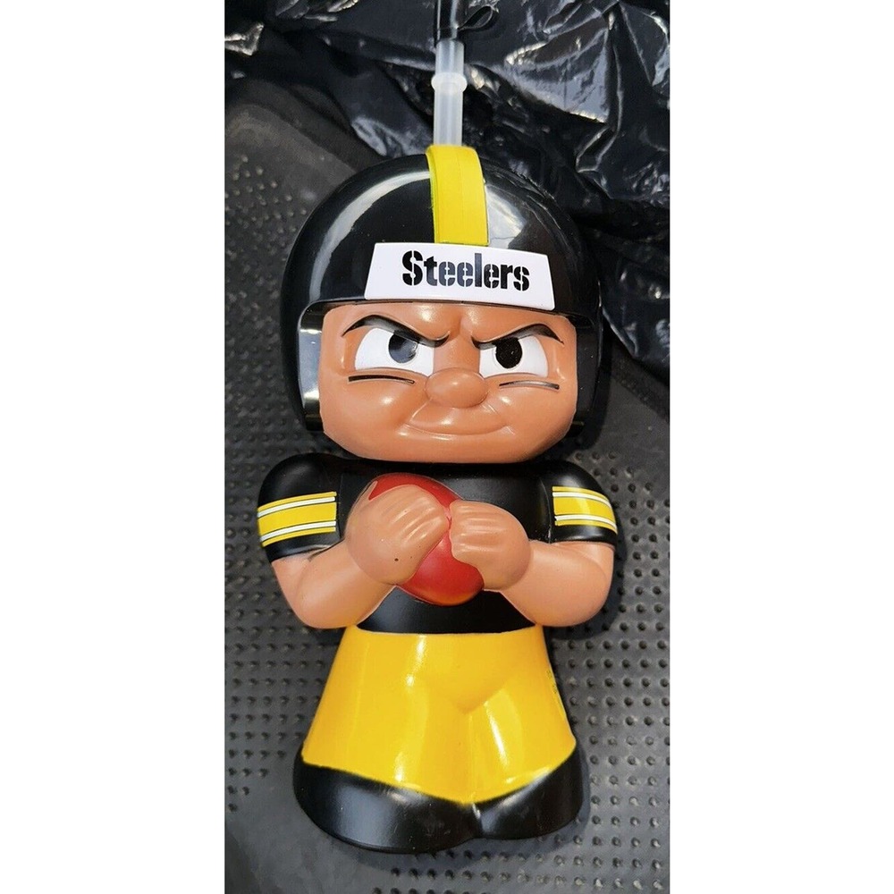 Party Animal NFL Pittsburg Steelers Big Sip 3D Watter Bottle 16oz. Pre-owned